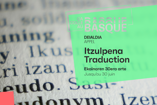 Two open calls for the translation of Basque literary works