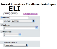 Catálogo de la literatura vasca traducida a otras lenguas (ELI)