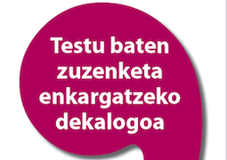 El 'Decálogo para encargar la corrección de un texto', ahora en euskera