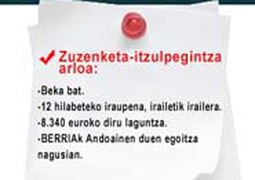 Zuzentzaile-itzultzaile praktikarako beka - BERRIA egunkaria