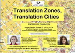 Translation Zones, Translation Cities, itzulpenari buruzko jardunaldia